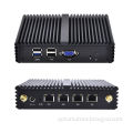 4 LAN Barebone mini pc WIFI Qotom-Q190G4N celeron J1900 Quad Core 4*usb firewall Multi-function home router Pfsense